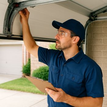 Garage door repair technician in Richmond